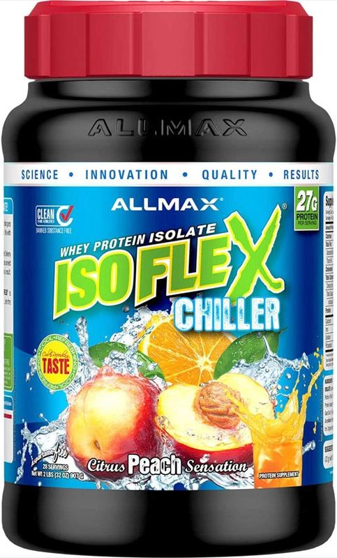 All Max NutritionAll Max Nutrition ISOFLEX Chiller! Whey Protein Isolate, 27g per servingVitamins & Supplements2LB CIRTUS PEACH SENSATION665553202297