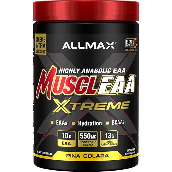 All Max NutritionAll Max Nutrition MusclEAA Xtreme 10g EAA, 550mg Mediator PA 30 ServingsAmino AcidsPina Colada