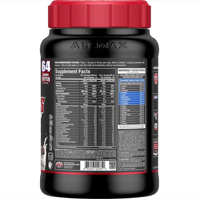 All Max NutritionAll Max Nutrition Quick Mass Gainer 3.5lb 1010 calories per servingProteinChocolate665553229829