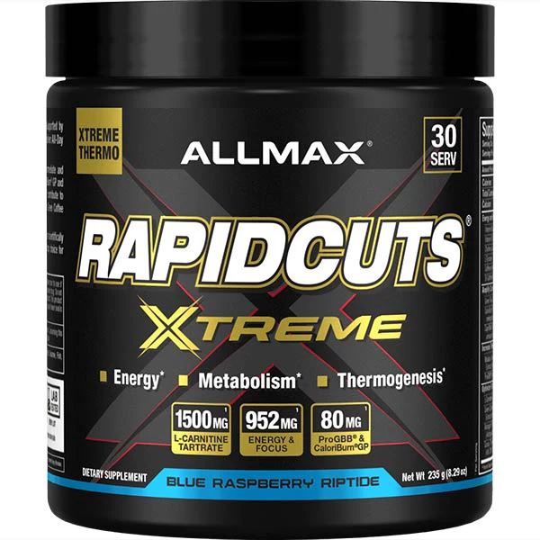 All Max NutritionAll Max Nutrition RapidCuts Extreme, Energy, Metabolism, Thermogenesis 30 servingPre - WorkoutBlue Raspberry665553230184