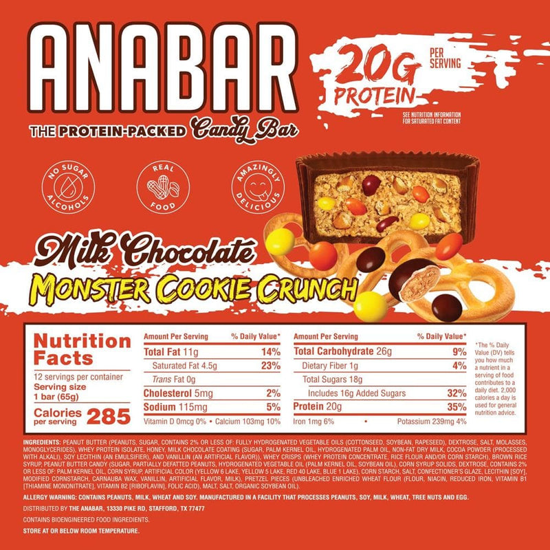 AnabarANABAR Protein Bar, The Protein - Packed Candy Bar, Amazing Tasting Protein Bar, Real Food, Amazingly DeliciousProtein SnackBussin Birthday Cake732388294305