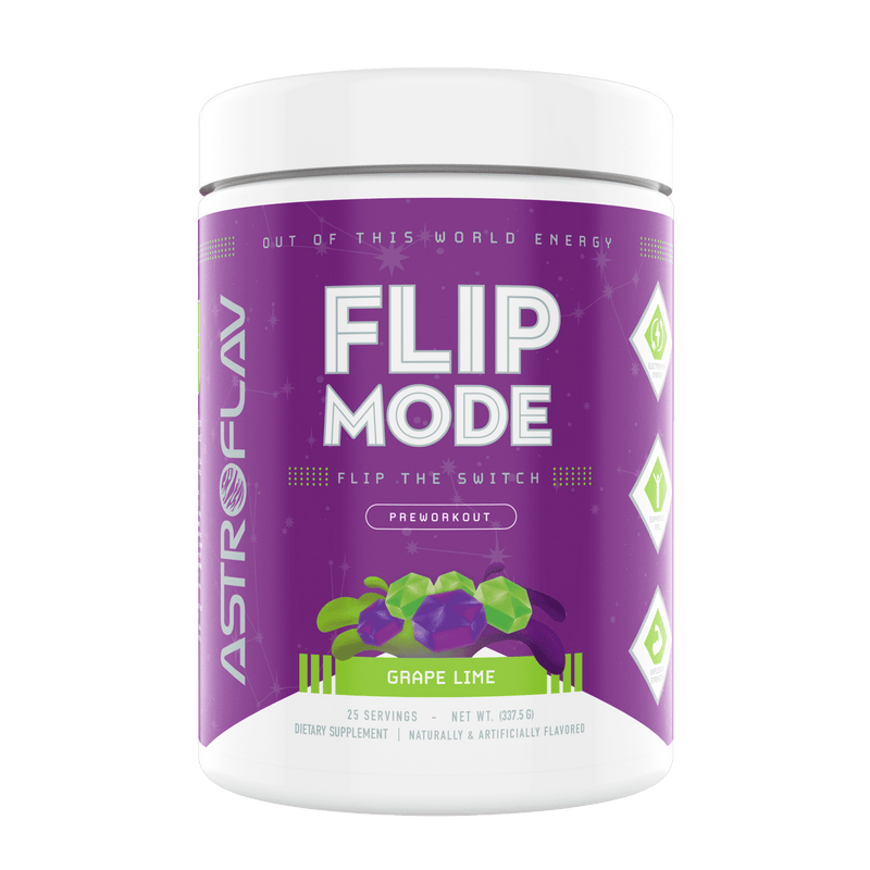 AstroFlavAstroFlav Flip Mode (25 Servings) 350mg Caffeine, Pump, Beta Alanine, Eria Jarensis, Theanine, DMAE, Alpha YohimbinePre - WorkoutGrape Lime853065008456