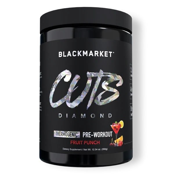 BLACKMARKETBLACKMARKET Cuts Dimond Thermogenetic Pre - Workout 25 ServingsPre - WorkoutFruit Punch850018672399