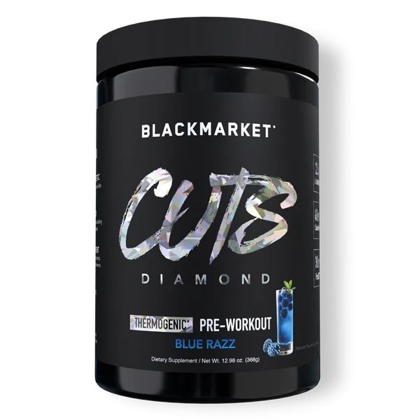 BLACKMARKETBLACKMARKET Cuts Dimond Thermogenetic Pre - Workout 25 ServingsPre - WorkoutBlue Raz850018672986