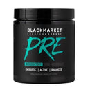 BLACKMARKETBLACKMARKET PRE, Introductory PreWorkout 30 ServingsPre - WorkoutBlue Razz810055900459