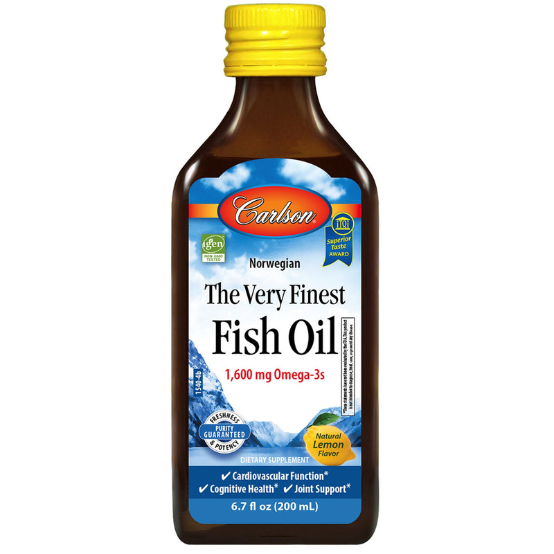 CarlsonCarlson Norwegian, The Very Finest Fish Oil Liquid 1,600 mgOils & Omega 3s200 mL Lemon Flavor088395015403