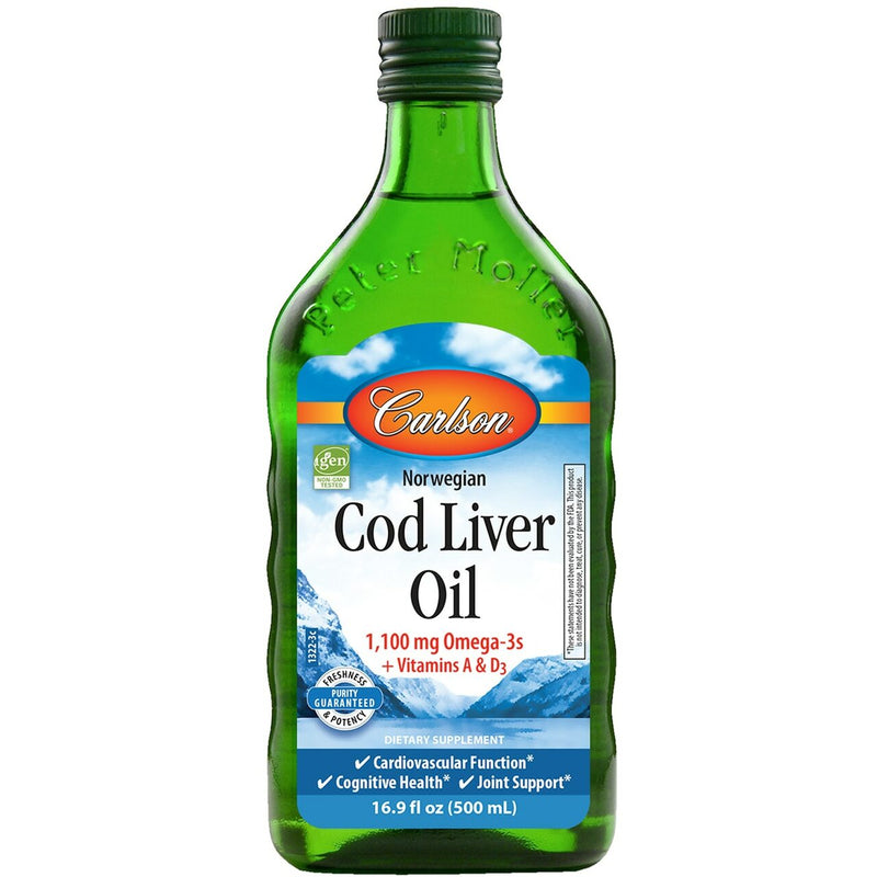 CarlsonCarlson Wild Norwegian Cod Liver Oil, Liquid, 1,100 mgOils & Omega 3sNatural - 500 mL088395013225