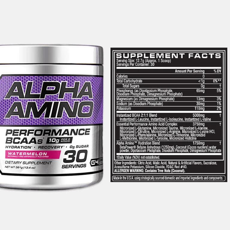 CellucorCellucor Alpha Amino BCAA & EAA Fruit Punch 30 ServingPre - Workout810390028320