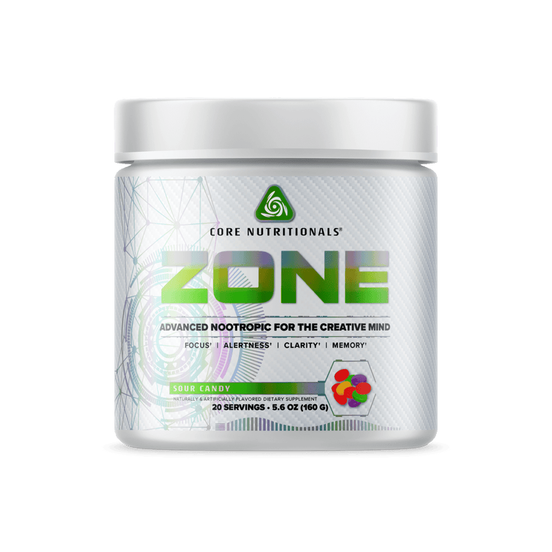 Core NutritionalsCore Nutritionals ZONE Advanced Nootropic for the Creative Mind (20 Servings)Pre - WorkoutSour Candy672975315566