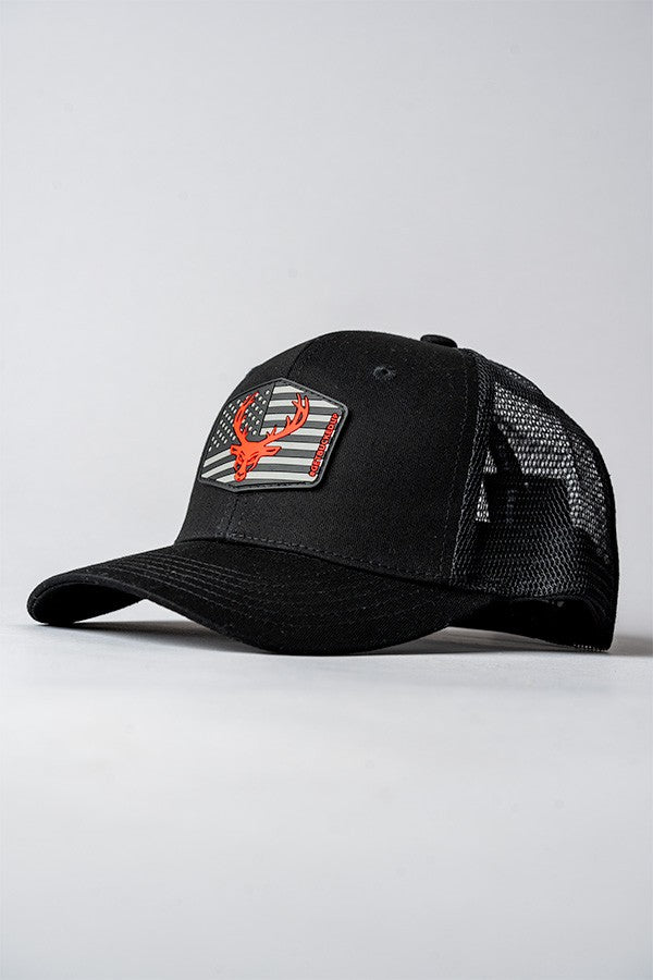 DAS LabsDAS Labs Bucked Up A - Frame HatBlack mesh with black flag red logo503111419274