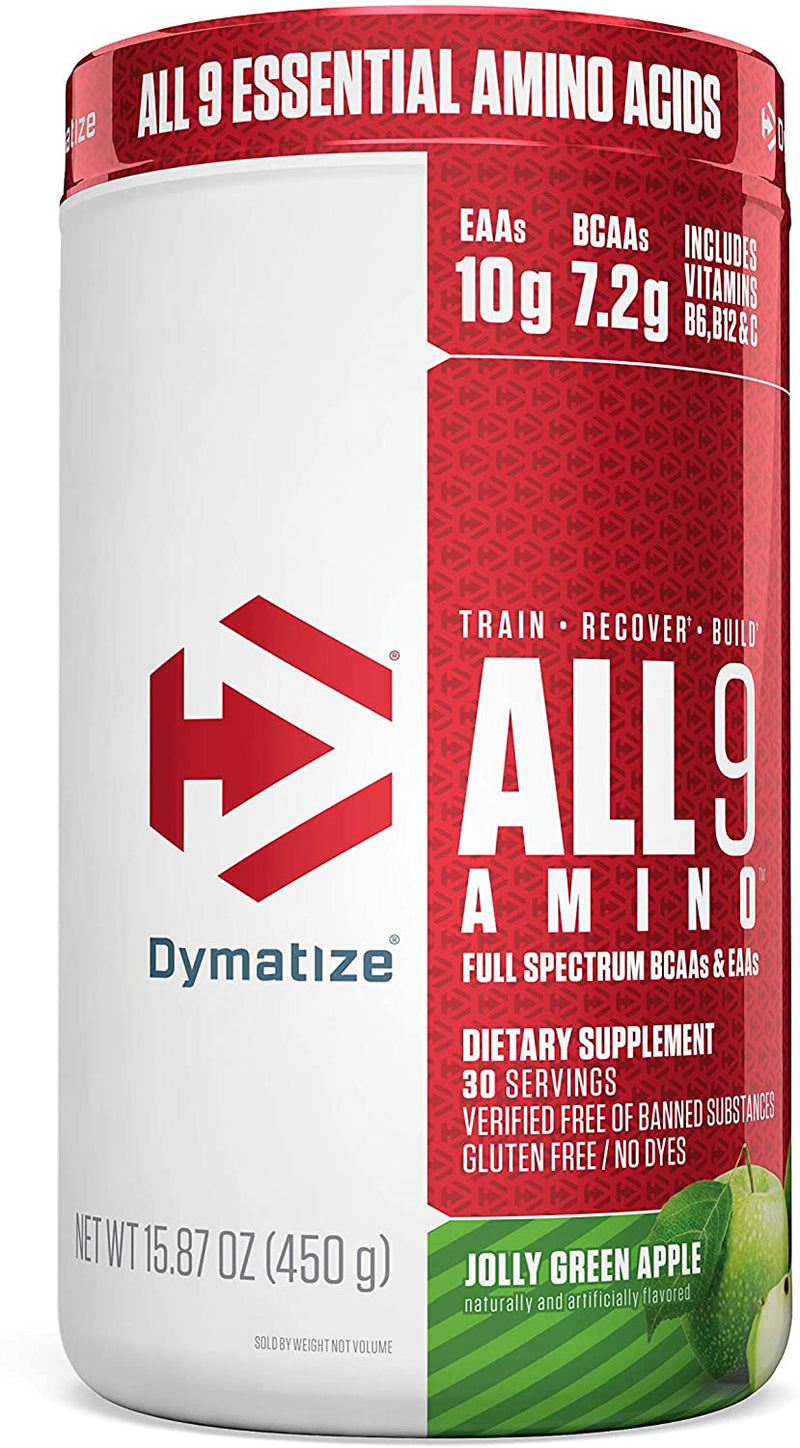 DymatizeDymatize All 9 Amino, Full Spectrum BCAAs & EAAs 30 ServingsAmino AcidsJolly Green Apple705016181018