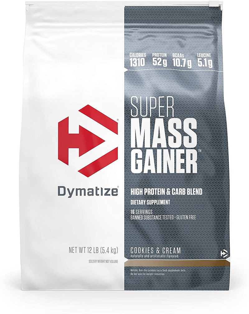 DymatizeDymatize Super Mass Gainer, 52g Protein, ~1300 Calories 16 ServingsMass GainerCookies & Cream705016331468