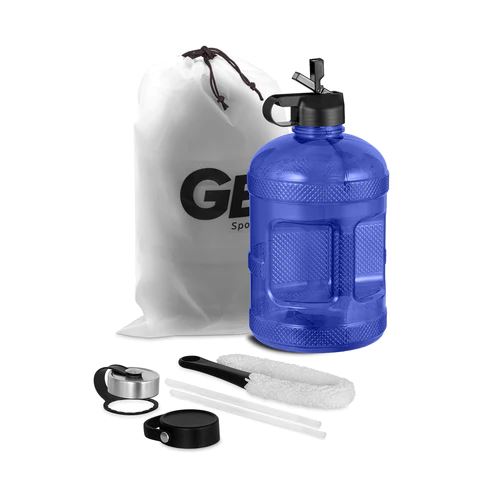 EGOPlanet Supps EJO 1 Gallon BPA Free /w Stainless Steel Screw Cap Sport BottlesAccessoriesBlack841545172025