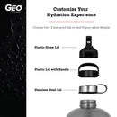 EGOPlanet Supps EJO 1 Gallon BPA Free /w Stainless Steel Screw Cap Sport BottlesAccessoriesBlack841545172025