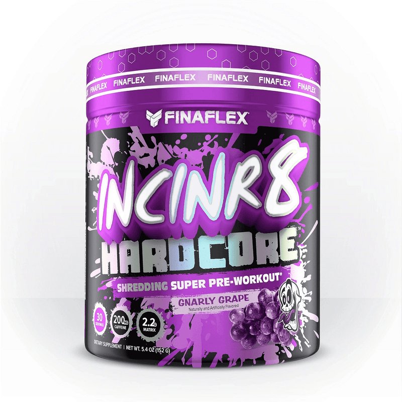 FinaFlexFinaFlex Incinr8 Hardcore (30 Servings) 200mg Caffeine + 2.2g Shredding MatrixFat BurnerGnarly Grape810020721751