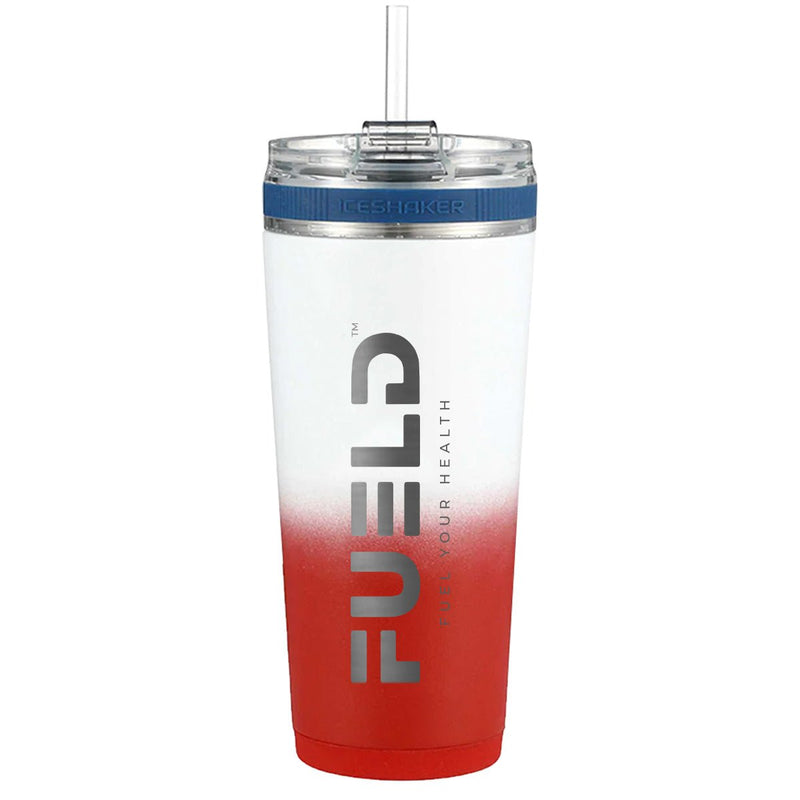 FUELDFUEL Branded Ice Shaker Tumbler, Stainless Steel Insulated Water Bottle without Straw 26ozShaker BottleFLEX650245159850