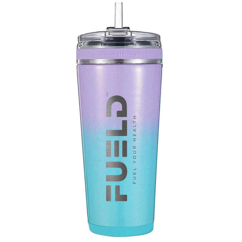 FUELDFUEL Branded Ice Shaker Tumbler, Stainless Steel Insulated Water Bottle without Straw 26ozShaker BottleMERMAID794604479477