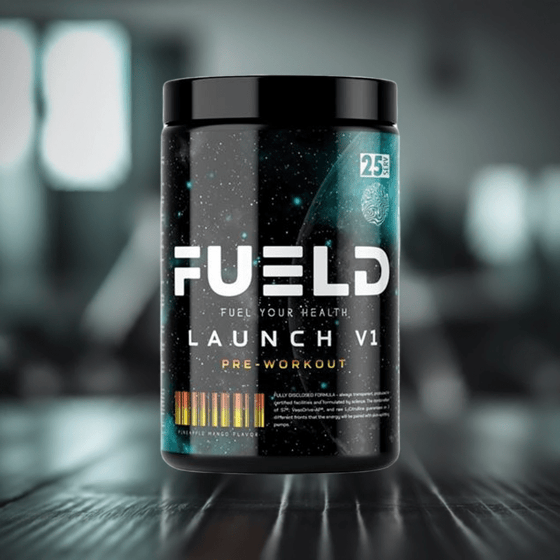 FUELDFUELD Launch V1 Pre - Workout, Insane Energy Blend, Out Of This World Pump Matrix 25/50 servingsPre - WorkoutPeach Rings196852313785