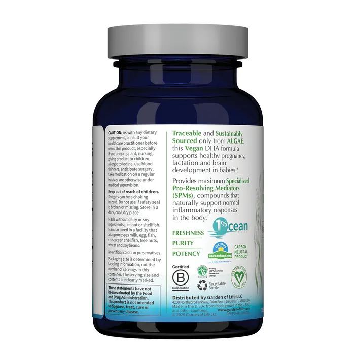 Garden of LifeGarden of Life Dr. Formulated Prenatal 400mg DHA plus DPA 30 soft gelProtein658010124652