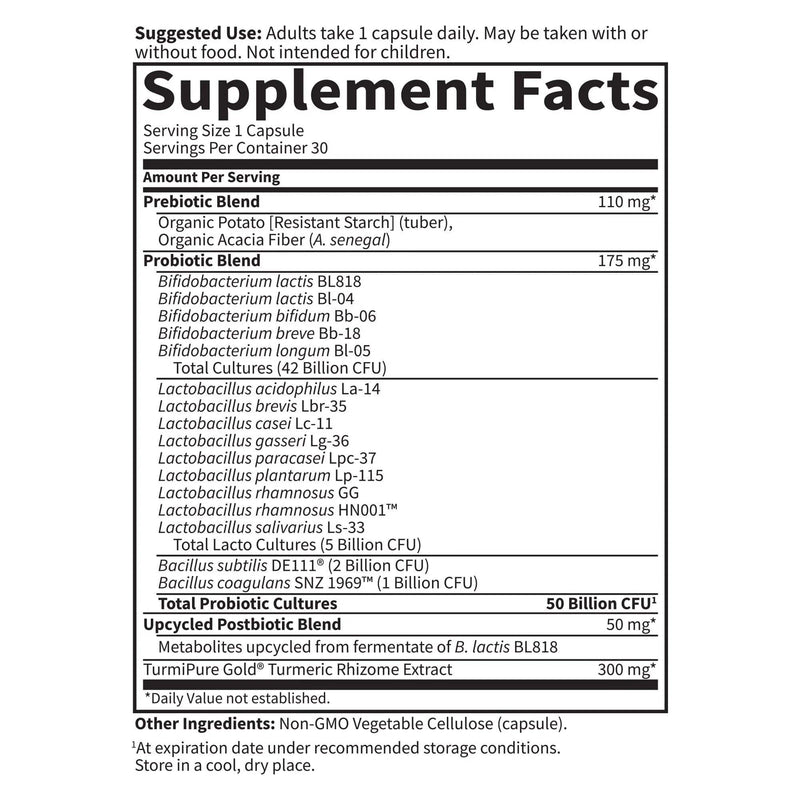 Garden of LifeGarden of Life Dr. Formulated Probiotics Sport+ Ultra High Absorption Turmeric 50 Billion 30 Veggie CapsProtein658010134002