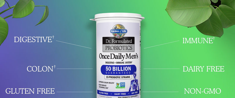 Garden of LifeGarden of Life Once Daily Men's Probiotics 50 Billion (Digestive + Immune System) 30 CapsulesDigestion Aid658010118293