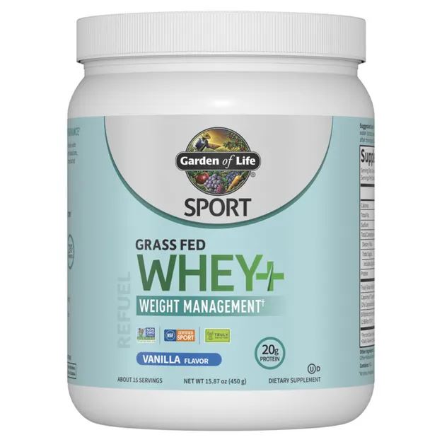 Garden of LifeGarden of Life Sport Grass Fed Whey+ Weight Management 20g per serving, 15 servingsProtein658010134033