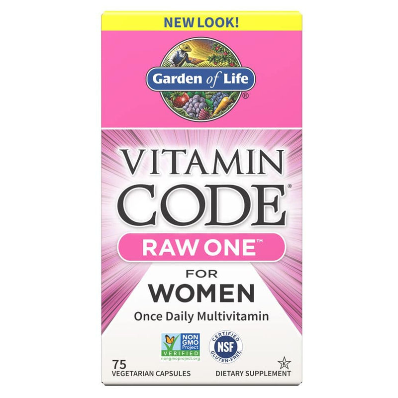 Garden of LifeGarden of Life Vitamin Code Raw One for Women, Energy and metabolism 75 Veggie CapsVitamins & Minerals658010114035