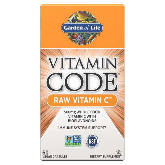 Garden of LifeGarden of Life Vitamin Code Raw Vitamin, 500mg, Fruit & Veggie Blend, Probiotics Supplements for Adults, Vegan, Gluten Free, Orange, 60 CountVitamins & Minerals658010113816