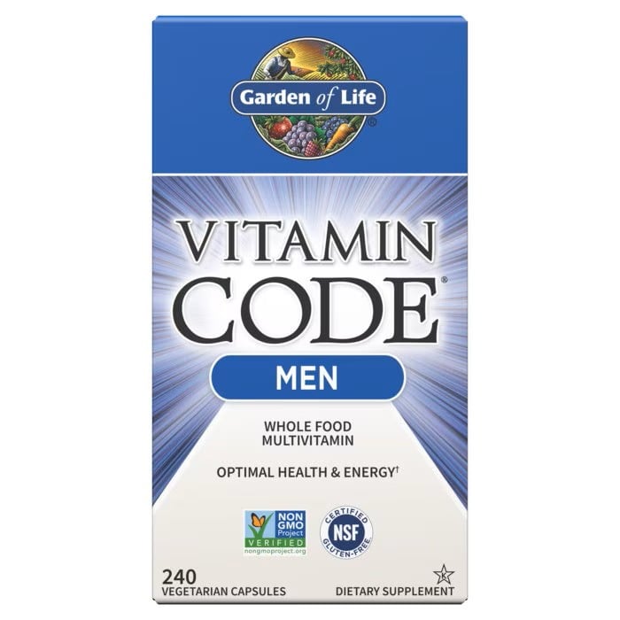 Garden of LifeGarden of Life Vitamin Code Whole Food Multivitamin for Men, Optimal Health & Energy, Healthy stress responseVitamins & Minerals658010114493