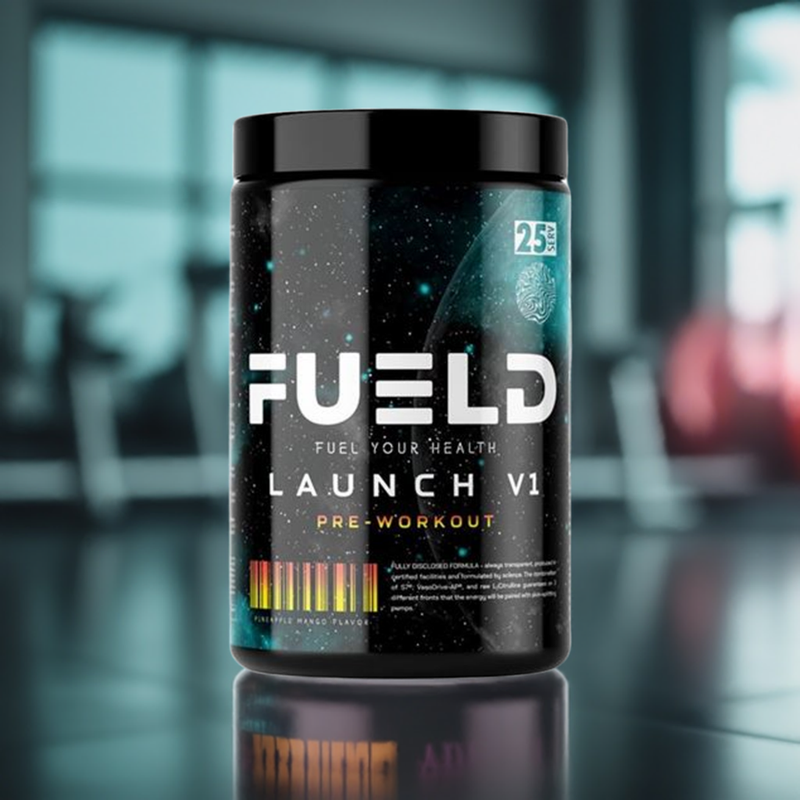 FUELD Launch V1 Pre-Workout, Insane Energy Blend, Out Of This World Pump Matrix 25/50 servings