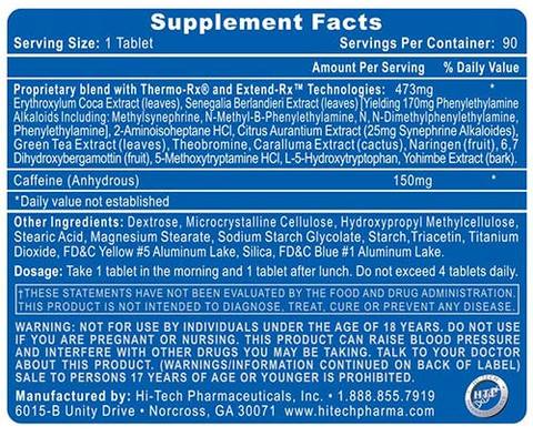 Hi - Tech PharmaceuticalsHiTech Pharmaceuticals Lipodrene Elite, Fat Burner 90 TabletsFat Burner811836022919