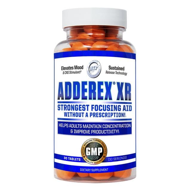 Hi - Tech PharmaceuticalsHTP Adderex XR strongest focusing aid without a prescription 30 TabsVitamins & Minerals811836026917