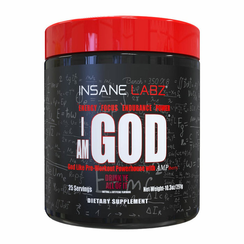 INSANE LABZINSANE LABZ I AM GOD God Like PreWorkout Powerhouse with AMPiberry (25 Servings)Pre - WorkoutDrink Ye All of It040232550140