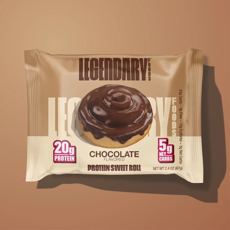 Legendary FoodsLegendary Foods Protein Sweet Roll 20g Pure Protein Bar Alternative, Low Carb Food, Low Sugar and Gluten FreeProtein SnackChocolate810035971660