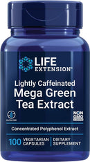 Life ExtensionLife Extension Lightly Caffeinated Mega Green Tea Extract 100 Vegetarian CapsulesCleanse737870953104