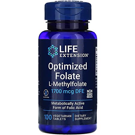 Life ExtensionLife Extension Optimized Folate LMethylfolate (1700mcg DFE 100 Capsules)Vitamins & Minerals737870193913