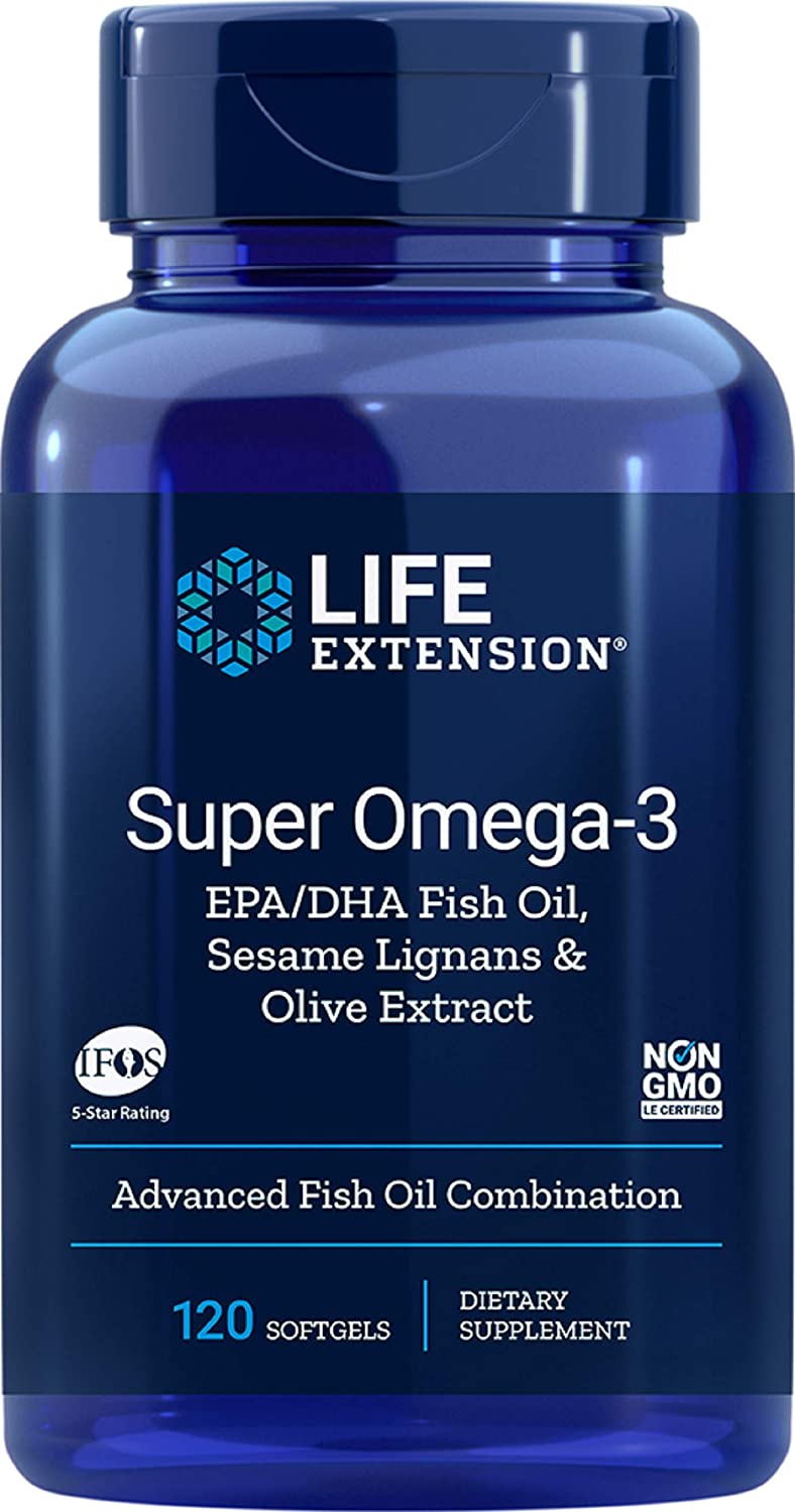 Life ExtensionLife Extension Super Omega3 with Sesame Lignans & Olive ExtractOils & Omega 3s120 Softgels737870198215