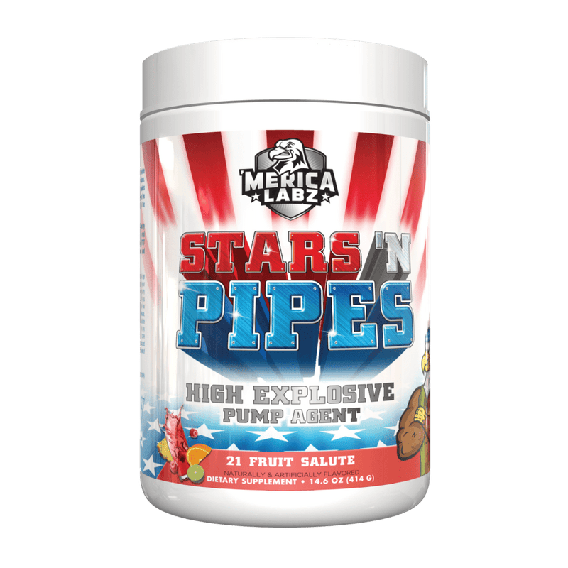 'Merica LabzMerica Labz STARS 'N PIPES High Explosive Pump AgentPre - Workout21 Fruit Salute672975009274