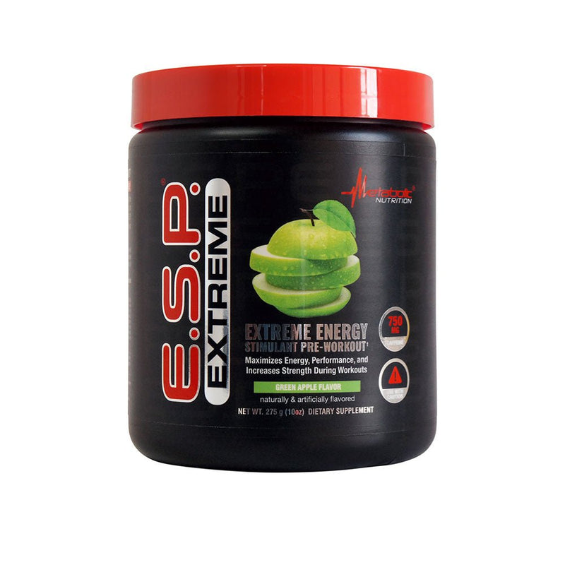 Metabolic NutritionMetabolic Nutrition E.S.P. Extreme Extreme Energy Stimulant PreWorkout (50 Servings)Pre - WorkoutGreen Apple764779630119