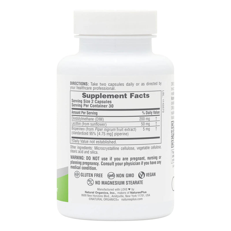 Natures PlusNatures Plus Pro DIM 200 Supports healthy hormone activity & metabolism 60 capsImmune Support097467487321