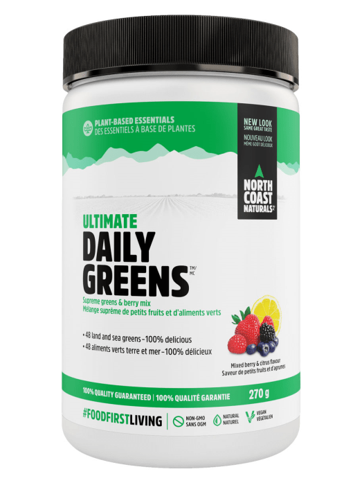 North Coast NaturalsNorth Coast Naturals Ultimate Daily Greens Mixed Berry & Citrus 270g, 30 servingsGreens811662027485