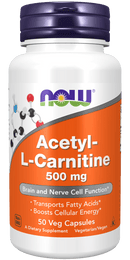 NOW FoodsNOW Foods AcetylLCarnitine 500 mg Veg CapsulesWeight Management50 Capsul733739000750