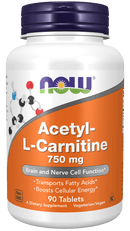 NOW FoodsNOW Foods AcetylLCarnitine 750 mg 90 TabletsWeight Management733739000811