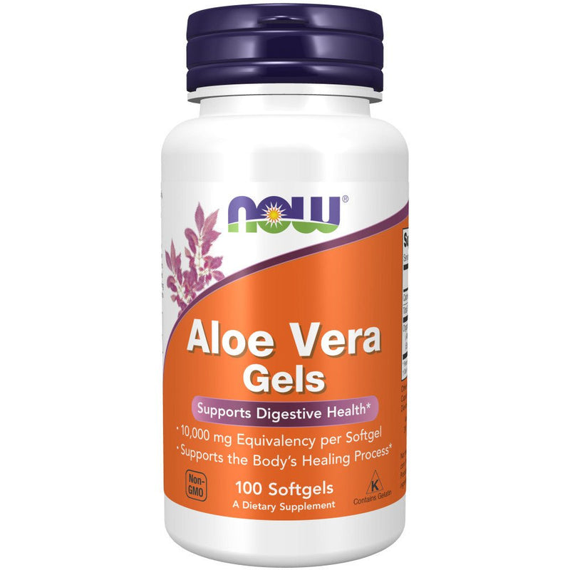 NOW FoodsNOW Foods Aloe Vera Gels, 10,000 mg, 100 SoftgelsHerbal Support733739030368