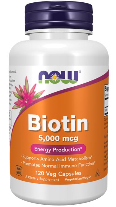 NOW FoodsNOW Foods Biotin 5000 mcg CapsulesPersonal Care60 Veggie Caps733739004710