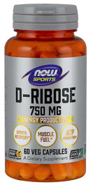 NOW FoodsNOW Foods DRibose 750mg 60 veg capsulesVitamins & Minerals733739021458