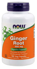 NOW FoodsNOW Foods Ginger Root 550 mg 100 Veg CapsulesHerbal Support733739046802