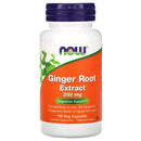 NOW FoodsNOW Foods Ginger Root Extract 250mg 90 Veg CapsulesHerbal Support733739046895