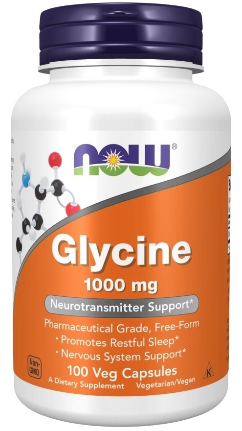 NOW FoodsNOW Foods Glycine 1000mg, supports sleep and nervous system, 100 Veg CapsulesSleep Support733739001078