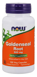 NOW FoodsNOW Foods Goldenseal Root 500 mg 50 Veg CapsulesHerbal Support733739046901